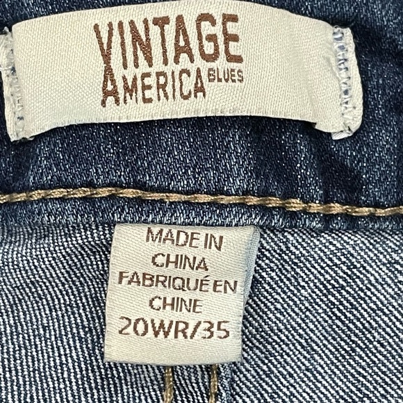 VINTAGE America blues boho skinny jeans. - Picture 3 of 5